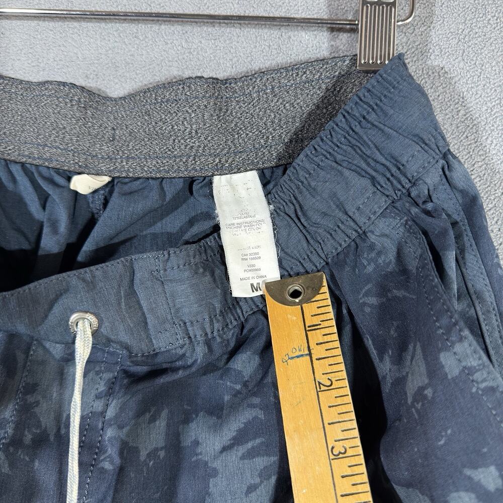 Vuori Banks Shorts Men's M Blue 7" Inseam Palm Trees Unlined Drawstring V330 - Picture 5 of 10